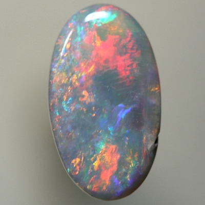 SOLID SEMI BLACK OPAL Colourful show of bright neon red SEE VIDEO